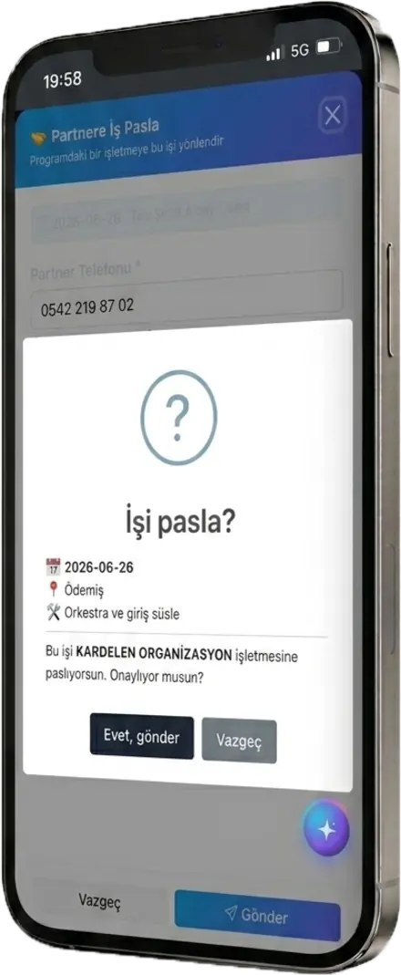 Share work between businesses